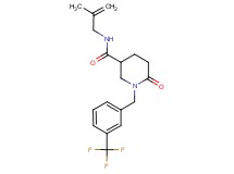 N-(2-methyl-2-propen-1-yl)-6-oxo-1-[3-(trifluoromethyl)benzyl]-3-piperidinecarboxamide