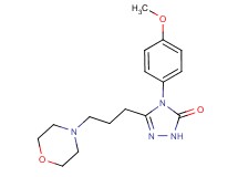 4-(4-methoxyphenyl)-5-(3-morpholin-4-ylpropyl)-2,4-dihydro-3H-1,2,4-triazol-3-one