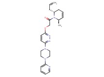 3-{2-[(2R*,6R*)-2-allyl-6-methyl-3,6-dihydro-1(2H)-pyridinyl]-2-oxoethoxy}-6-[4-(2-pyridinyl)-1-piperazinyl]pyridazine