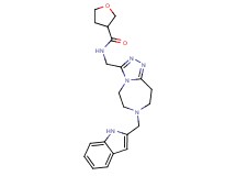 N-{[7-(1H-indol-2-ylmethyl)-6,7,8,9-tetrahydro-5H-[1,2,4]triazolo[4,3-d][1,4]diazepin-3-yl]methyl}tetrahydro-3-furancarboxamide