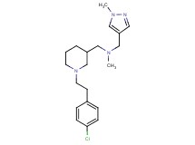 ({1-[2-(4-chlorophenyl)ethyl]-3-piperidinyl}methyl)methyl[(1-methyl-1H-pyrazol-4-yl)methyl]amine