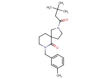 2-(3,3-dimethylbutanoyl)-7-(3-methylbenzyl)-2,7-diazaspiro[4.5]decan-6-one