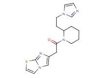 6-(2-{2-[2-(1H-imidazol-1-yl)ethyl]-1-piperidinyl}-2-oxoethyl)imidazo[2,1-b][1,3]thiazole