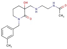 N-[2-({[3-hydroxy-1-(3-methylbenzyl)-2-oxopiperidin-3-yl]methyl}amino)ethyl]acetamide