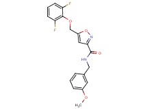 5-[(2,6-difluorophenoxy)methyl]-N-(3-methoxybenzyl)-3-isoxazolecarboxamide