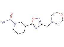 3-[3-(4-morpholinylmethyl)-1,2,4-oxadiazol-5-yl]-1-piperidinecarboxamide