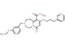 methyl 3-(3-ethoxybenzyl)-7-oxo-9-[3-(3-pyridinyl)propoxy]-1,2,3,4,5,7-hexahydropyrido[1,2-d][1,4]diazepine-10-carboxylate