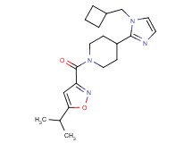 4-[1-(cyclobutylmethyl)-1H-imidazol-2-yl]-1-[(5-isopropylisoxazol-3-yl)carbonyl]piperidine