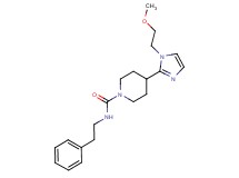 4-[1-(2-methoxyethyl)-1H-imidazol-2-yl]-N-(2-phenylethyl)-1-piperidinecarboxamide