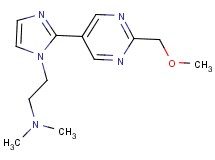 (2-{2-[2-(methoxymethyl)pyrimidin-5-yl]-1H-imidazol-1-yl}ethyl)dimethylamine