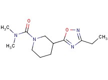 3-(3-ethyl-1,2,4-oxadiazol-5-yl)-N,N-dimethyl-1-piperidinecarboxamide
