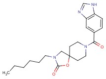 8-(1H-benzimidazol-5-ylcarbonyl)-3-hexyl-1-oxa-3,8-diazaspiro[4.5]decan-2-one