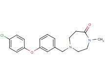 1-[3-(4-chlorophenoxy)benzyl]-4-methyl-1,4-diazepan-5-one