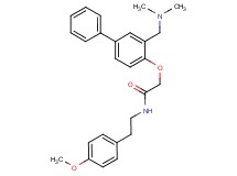 2-({3-[(dimethylamino)methyl]-4-biphenylyl}oxy)-N-[2-(4-methoxyphenyl)ethyl]acetamide