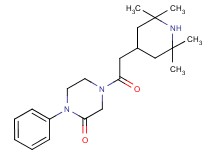 1-phenyl-4-[(2,2,6,6-tetramethyl-4-piperidinyl)acetyl]-2-piperazinone