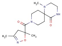 9-[(3,5-dimethyl-4,5-dihydroisoxazol-5-yl)carbonyl]-1-methyl-1,4,9-triazaspiro[5.5]undecan-5-one