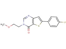 6-(4-fluorophenyl)-3-(2-methoxyethyl)thieno[3,2-d]pyrimidin-4(3H)-one