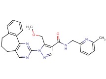 1-(6,7-dihydro-5H-benzo[6,7]cyclohepta[1,2-d]pyrimidin-2-yl)-5-(methoxymethyl)-N-[(6-methyl-2-pyridinyl)methyl]-1H-pyrazole-4-carboxamide