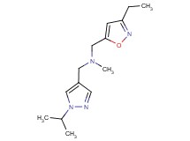 1-(3-ethylisoxazol-5-yl)-N-[(1-isopropyl-1H-pyrazol-4-yl)methyl]-N-methylmethanamine