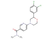 6-[2-(3,4-dichlorophenyl)morpholin-4-yl]-N,N-dimethylnicotinamide