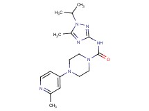 N-(1-isopropyl-5-methyl-1H-1,2,4-triazol-3-yl)-4-(2-methylpyridin-4-yl)piperazine-1-carboxamide