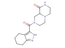 8-(4,5,6,7-tetrahydro-2H-indazol-3-ylcarbonyl)hexahydro-2H-pyrazino[1,2-a]pyrazin-1(6H)-one