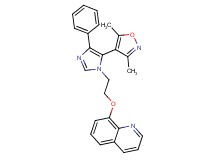 8-{2-[5-(3,5-dimethylisoxazol-4-yl)-4-phenyl-1H-imidazol-1-yl]ethoxy}quinoline