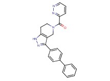 3-biphenyl-4-yl-5-(pyridazin-3-ylcarbonyl)-4,5,6,7-tetrahydro-1H-pyrazolo[4,3-c]pyridine