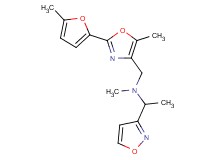1-(3-isoxazolyl)-N-methyl-N-{[5-methyl-2-(5-methyl-2-furyl)-1,3-oxazol-4-yl]methyl}ethanamine