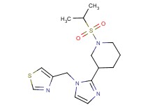 1-(isopropylsulfonyl)-3-[1-(1,3-thiazol-4-ylmethyl)-1H-imidazol-2-yl]piperidine