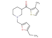 {1-[(5-ethyl-2-furyl)methyl]-3-piperidinyl}(3-methyl-2-thienyl)methanone