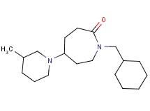 1-(cyclohexylmethyl)-5-(3-methyl-1-piperidinyl)-2-azepanone