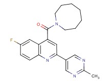 4-(azocan-1-ylcarbonyl)-6-fluoro-2-(2-methylpyrimidin-5-yl)quinoline
