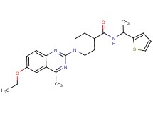 1-(6-ethoxy-4-methyl-2-quinazolinyl)-N-[1-(2-thienyl)ethyl]-4-piperidinecarboxamide