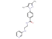 4-(3,5-dimethyl-1H-pyrazol-1-yl)-N-[2-(3-pyridinylamino)ethyl]benzamide