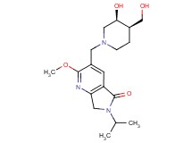 3-{[(3S*,4R*)-3-hydroxy-4-(hydroxymethyl)-1-piperidinyl]methyl}-6-isopropyl-2-methoxy-6,7-dihydro-5H-pyrrolo[3,4-b]pyridin-5-one