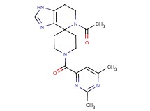 5-acetyl-1'-[(2,6-dimethylpyrimidin-4-yl)carbonyl]-1,5,6,7-tetrahydrospiro[imidazo[4,5-c]pyridine-4,4'-piperidine]