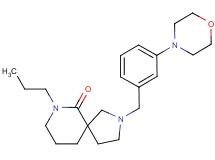 2-(3-morpholin-4-ylbenzyl)-7-propyl-2,7-diazaspiro[4.5]decan-6-one