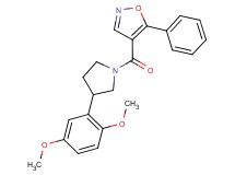 4-{[3-(2,5-dimethoxyphenyl)pyrrolidin-1-yl]carbonyl}-5-phenylisoxazole