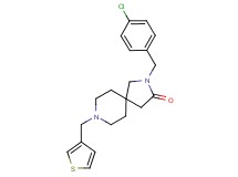 2-(4-chlorobenzyl)-8-(3-thienylmethyl)-2,8-diazaspiro[4.5]decan-3-one