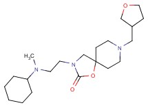 3-{2-[cyclohexyl(methyl)amino]ethyl}-8-(tetrahydrofuran-3-ylmethyl)-1-oxa-3,8-diazaspiro[4.5]decan-2-one