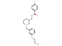 4-fluoro-N-({1-[3-(2-hydroxyethoxy)benzyl]-3-piperidinyl}methyl)benzamide