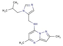 N-[(1-isobutyl-1H-imidazol-5-yl)methyl]-2,5-dimethylpyrazolo[1,5-a]pyrimidin-7-amine