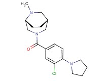 (1R*,5R*)-3-[3-chloro-4-(1-pyrrolidinyl)benzoyl]-6-methyl-3,6-diazabicyclo[3.2.2]nonane