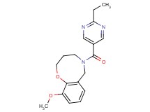 5-[(2-ethyl-5-pyrimidinyl)carbonyl]-10-methoxy-3,4,5,6-tetrahydro-2H-1,5-benzoxazocine