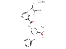 methyl (4R)-1-benzyl-4-{[(2,3-dimethyl-1H-indol-7-yl)carbonyl]amino}-L-prolinate