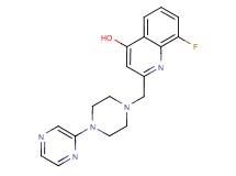 8-fluoro-2-[(4-pyrazin-2-ylpiperazin-1-yl)methyl]quinolin-4-ol