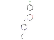 2-(4-chlorophenyl)-4-[(2-propylpyrimidin-5-yl)methyl]morpholine