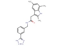 N-[3-(1H-tetrazol-5-yl)benzyl]-2-(2,5,7-trimethyl-1H-indol-3-yl)acetamide