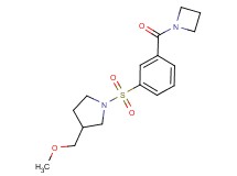 1-{[3-(azetidin-1-ylcarbonyl)phenyl]sulfonyl}-3-(methoxymethyl)pyrrolidine